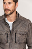 Cove Distressed  Lambskin Leather Jacket