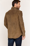 Spencer Italian Lambskin Suede Shirt Jacket