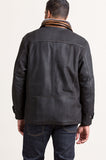 Jack Frost Leather Coat with Shearling Lining