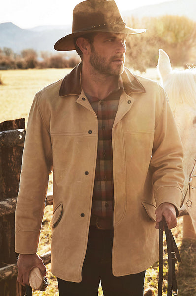 Country Gentleman Calfskin Leather Coat