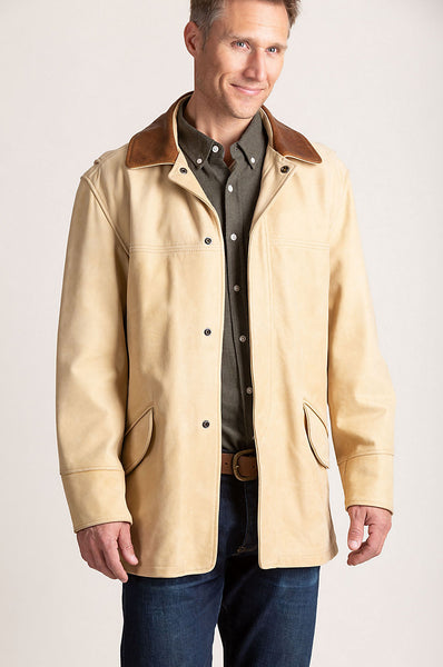 Country Gentleman Calfskin Leather Coat