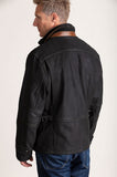 Newsboy Kildare Goatskin Leather Jacket with Removable Shearling Collar